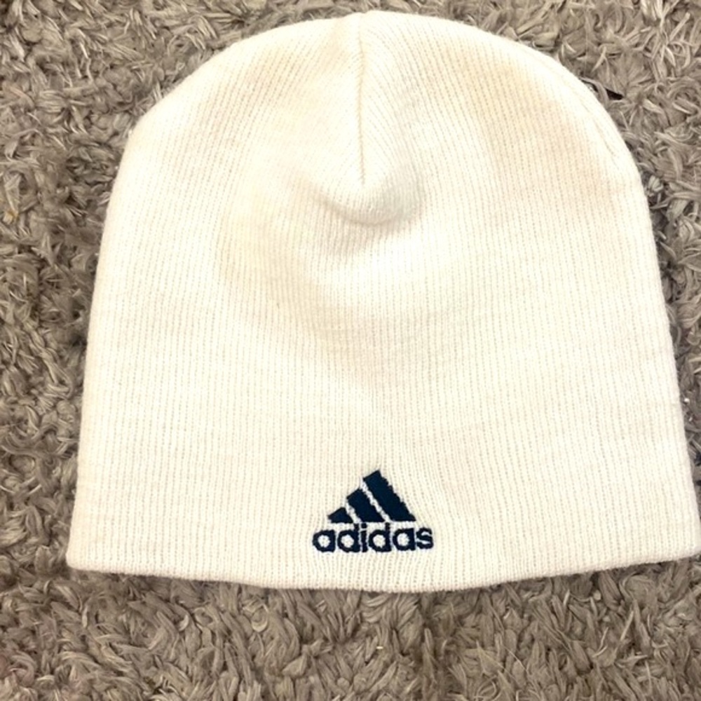 White Adidas Beanie